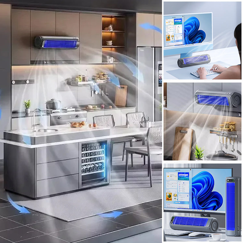 Niki Wall-Mountable Portable Air Cooler with 12-Hour Battery