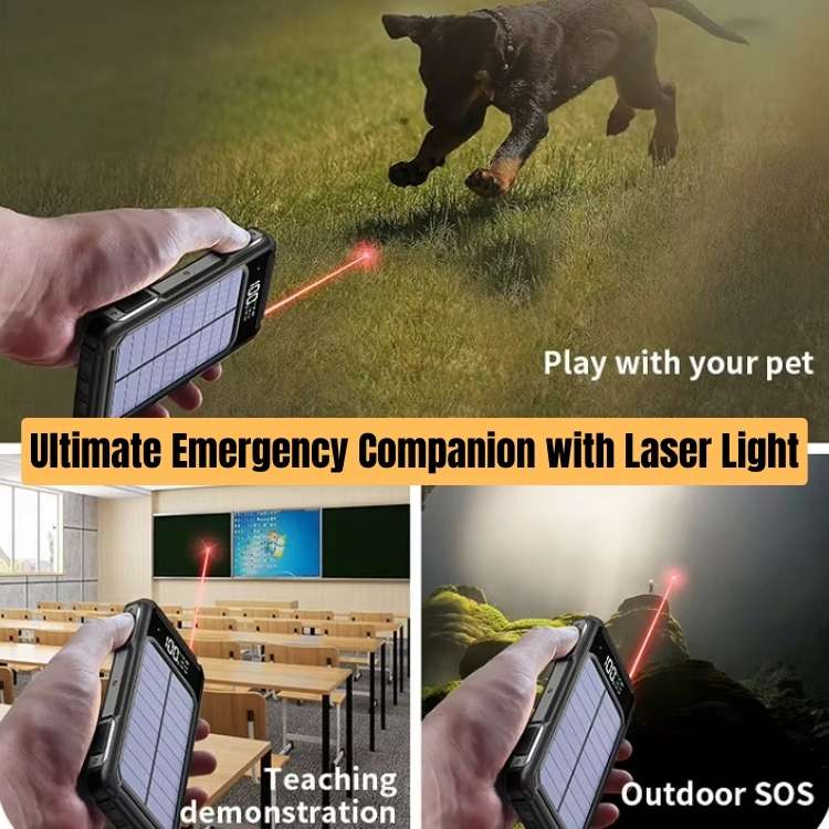 200,000mAh Solar Power Bank – PowerFlex Portable Outdoor Charger