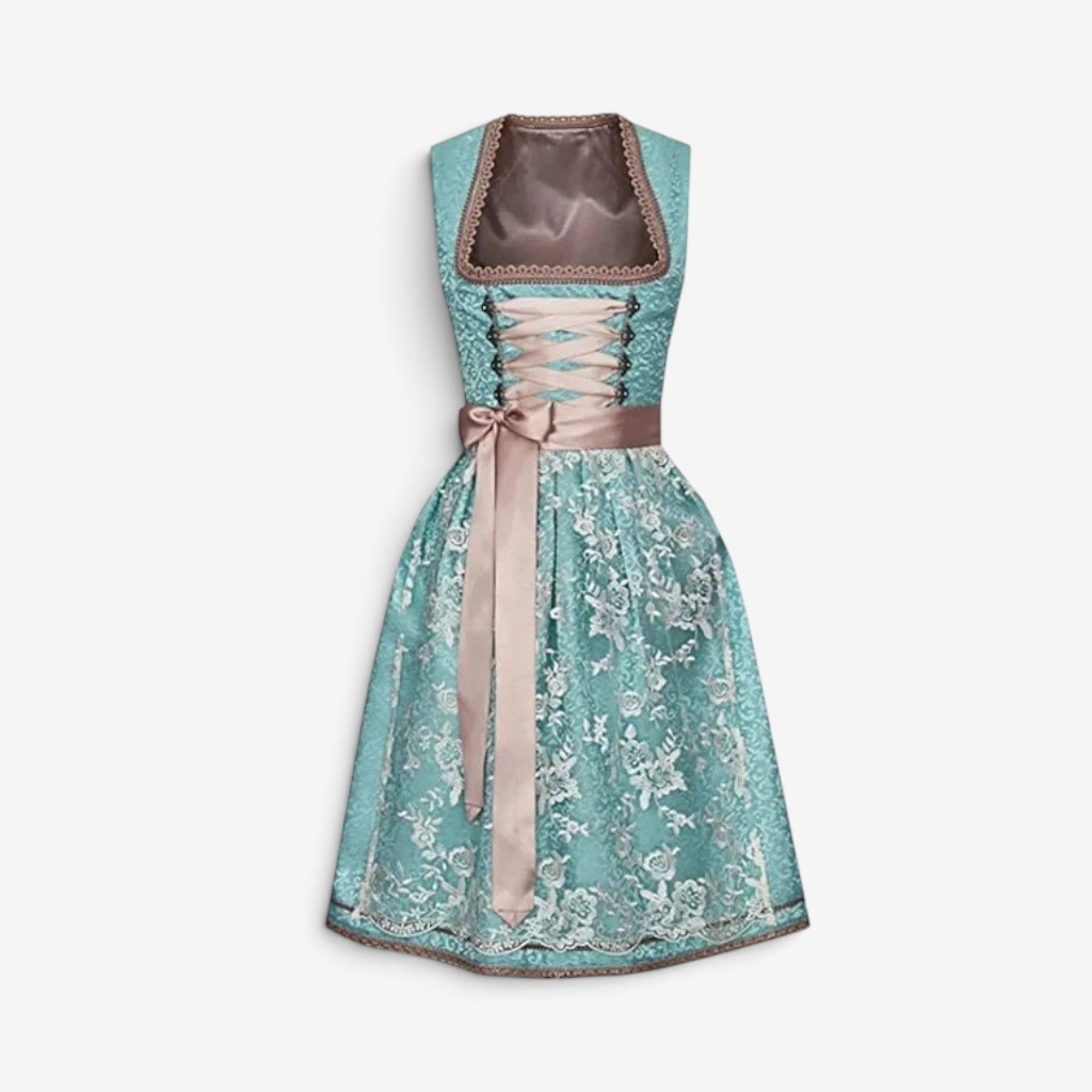 Dirndlkleid für Damen im traditionellen Stil mit Schürze