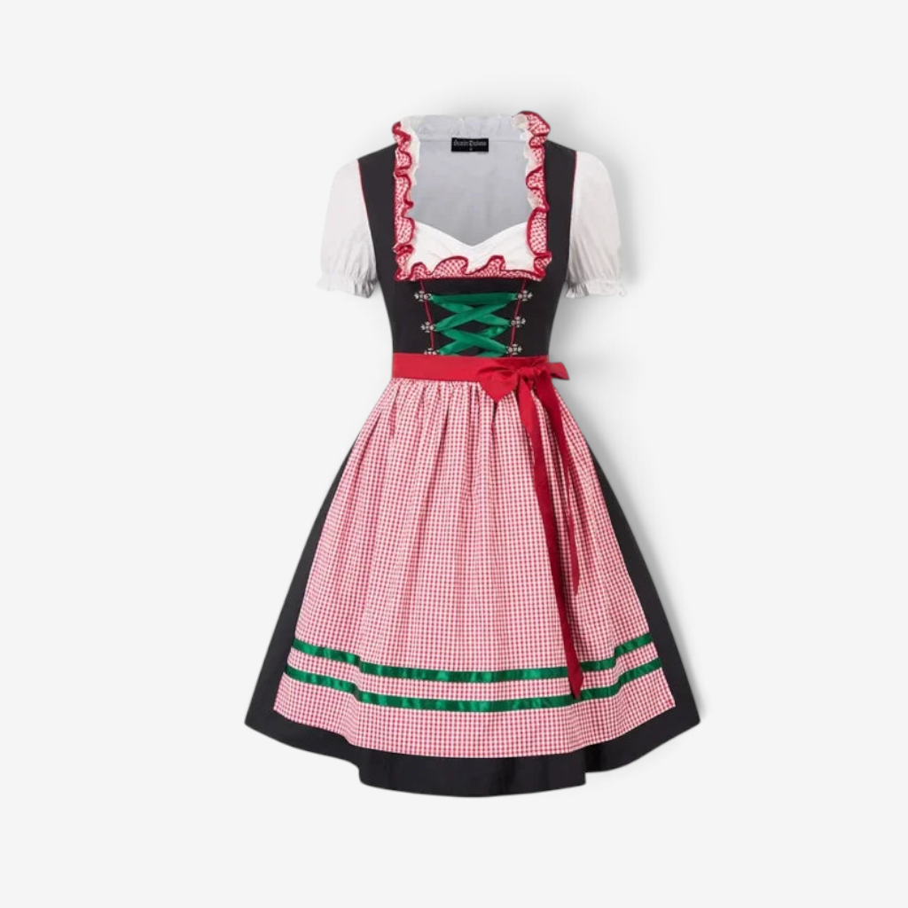 Dirndlkleid für Damen im traditionellen Stil mit Schürze