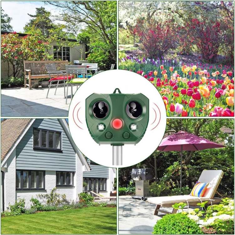 Ultrasonic Bird & Pest Repeller – Outdoor Garden Deterrent