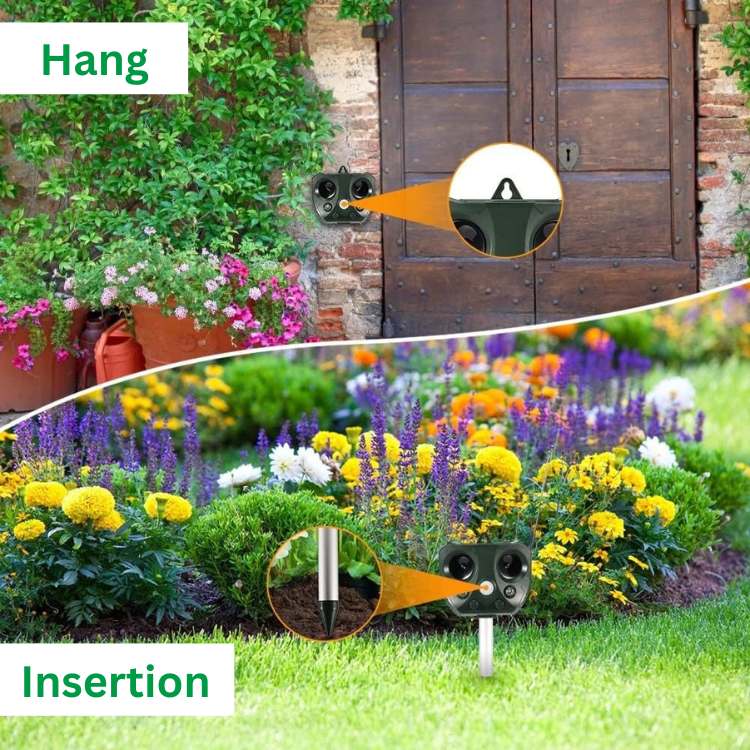 Ultrasonic Bird & Pest Repeller – Outdoor Garden Deterrent