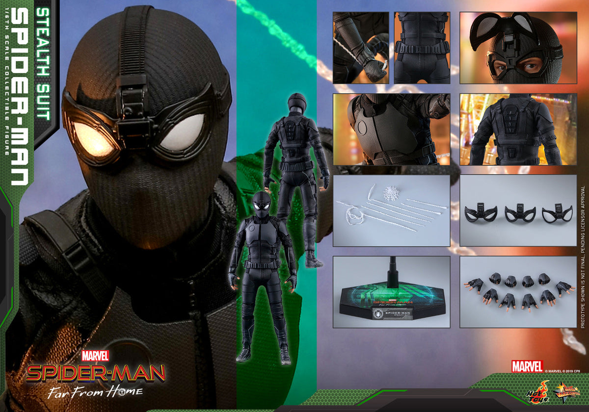 Spider-Man (Stealth Suit) 1/6 Scale Action Figure - Hot Toys