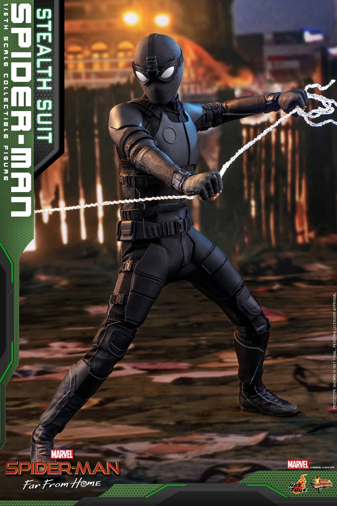 Spider-Man (Stealth Suit) actiefiguur op schaal 1/6 - Hot Toys