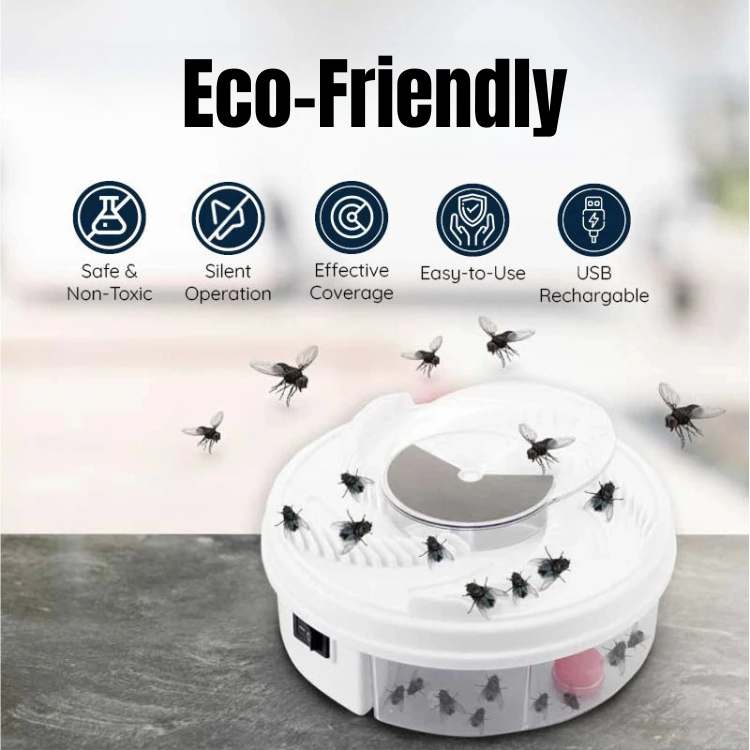 USB-Powered Silent Fly Trap – Indoor Insect Catcher