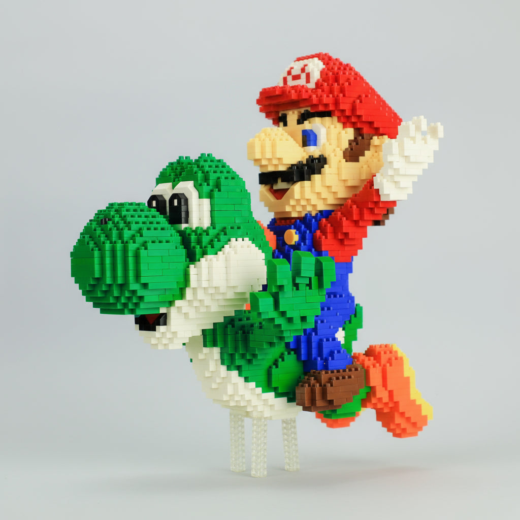 Flying Green Dinosaur and Red Plumber Building Set, 3,300 Pieces