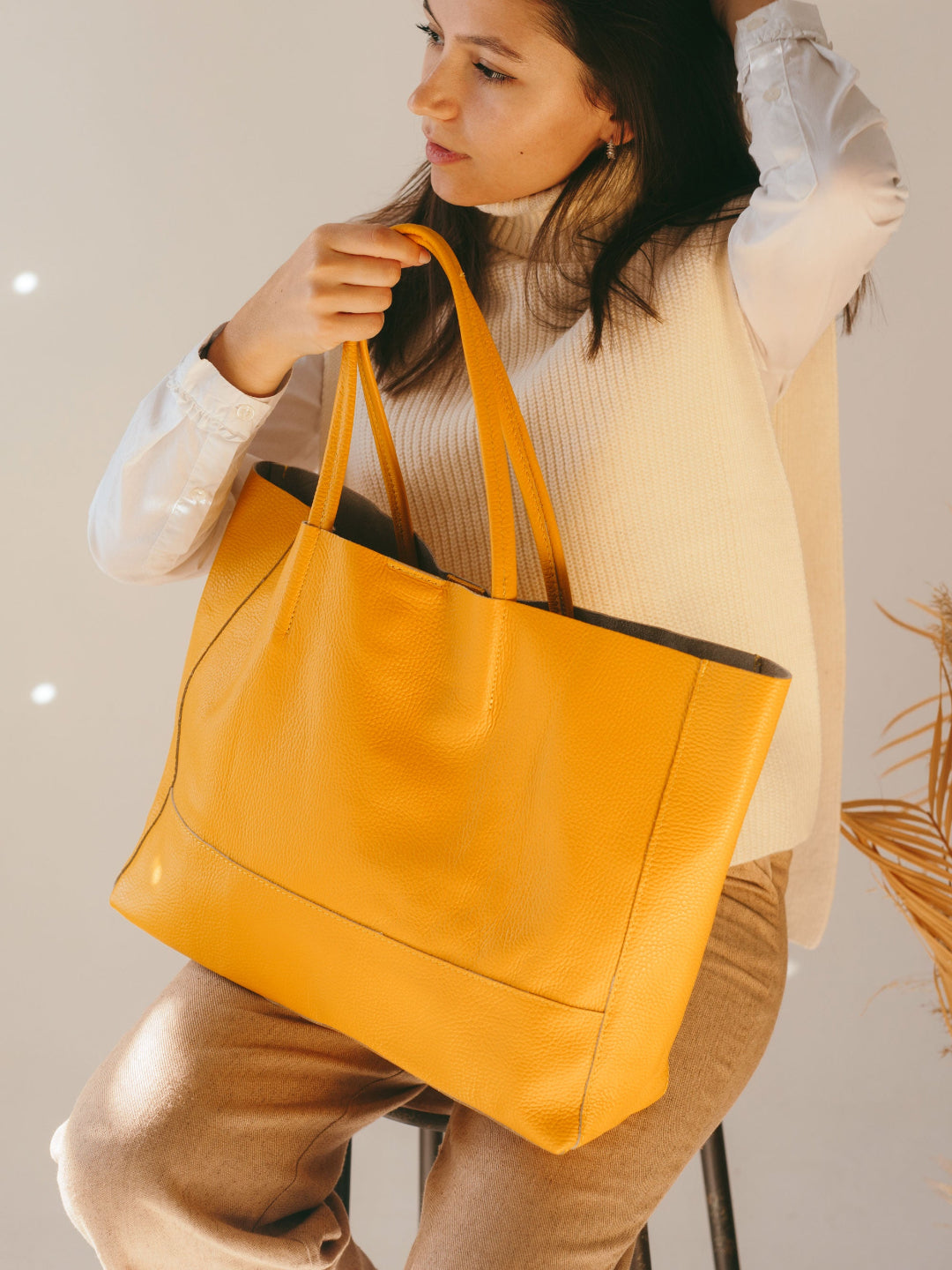 Sac fourre-tout en cuir The Carryall