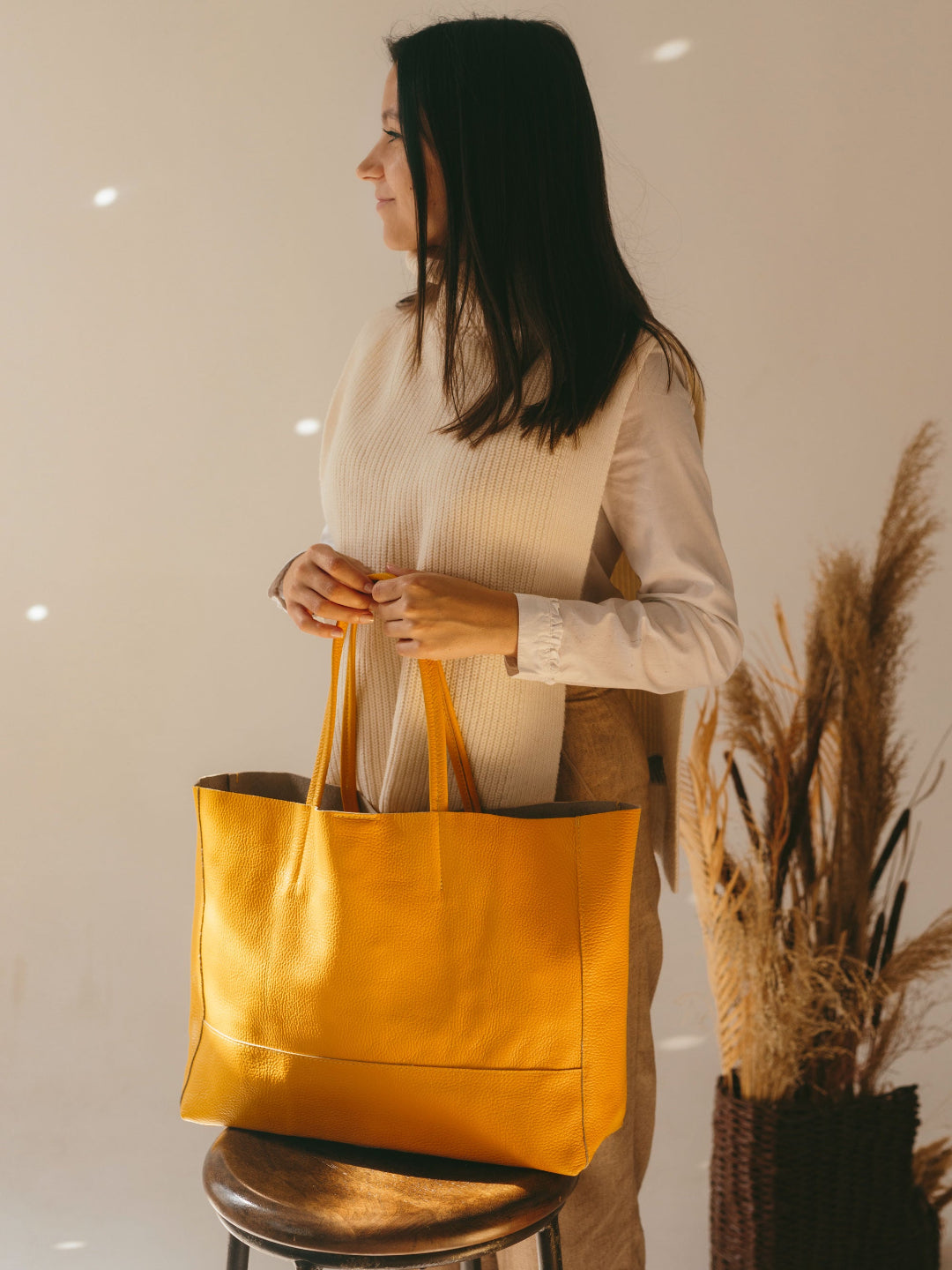 Sac fourre-tout en cuir The Carryall