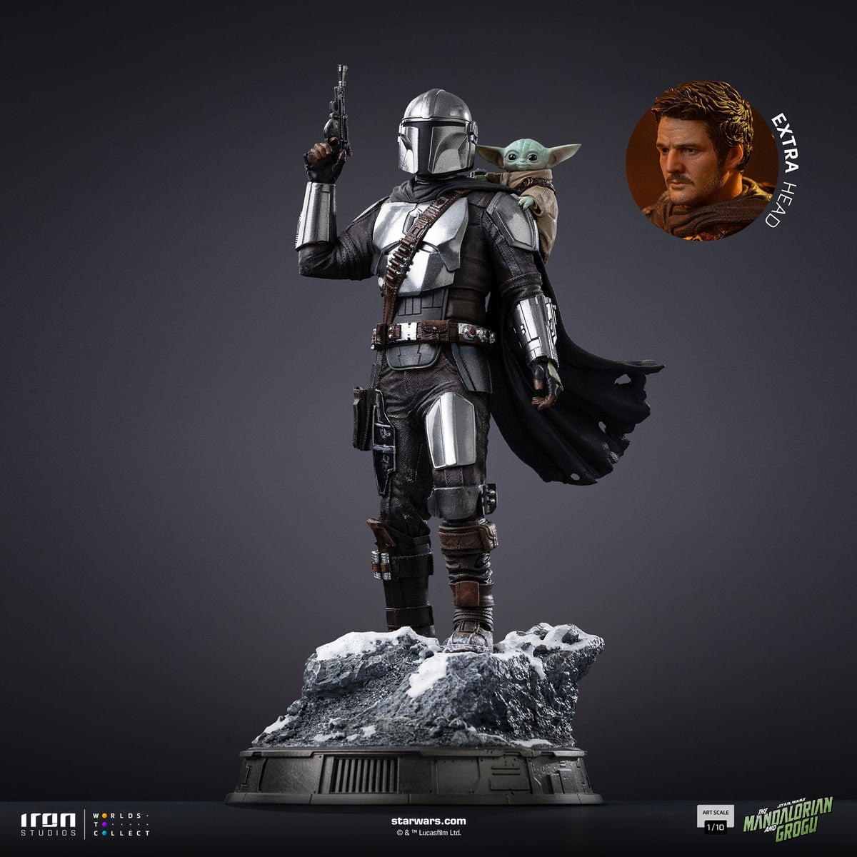 Mandalorian and Grogu Art Scale 1/10 Display Statue - Iron Studios