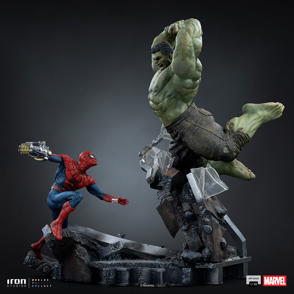 Spider-Man vs Hulk-beeld - Spider-Man: Brand New Day - Art Scale 1/10 - Iron Studios - Voorbestelling