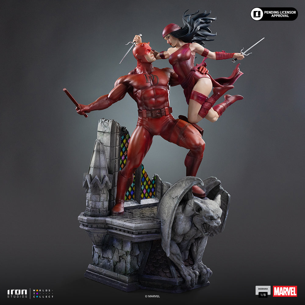 Daredevil und Elektra - Marvel Comics - Diorama 1/6 - Iron Studios - Vorbestellung