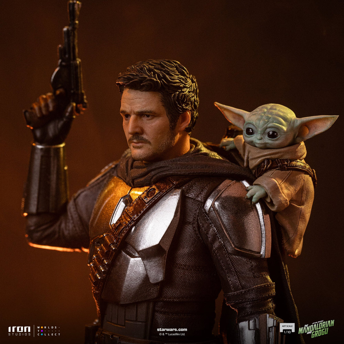 Mandalorian and Grogu Art Scale 1/10 Display Statue - Iron Studios