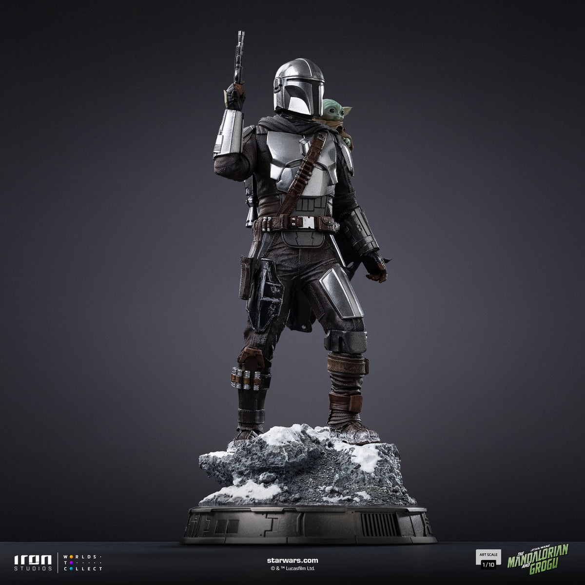 Mandalorian and Grogu Art Scale 1/10 Display Statue - Iron Studios