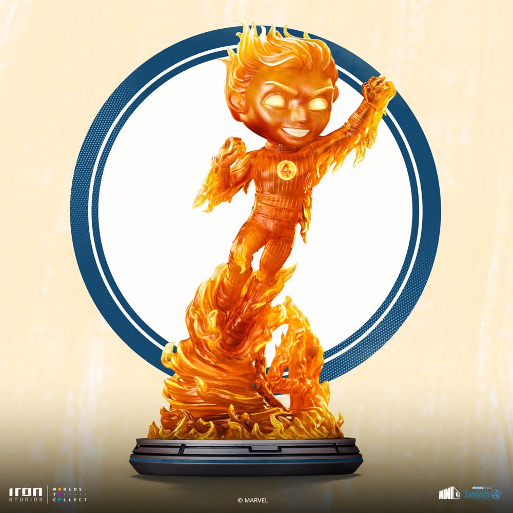 Statue MiniCo de la Torche humaine dans Les Quatre Fantastiques : Premiers pas - Iron Studios