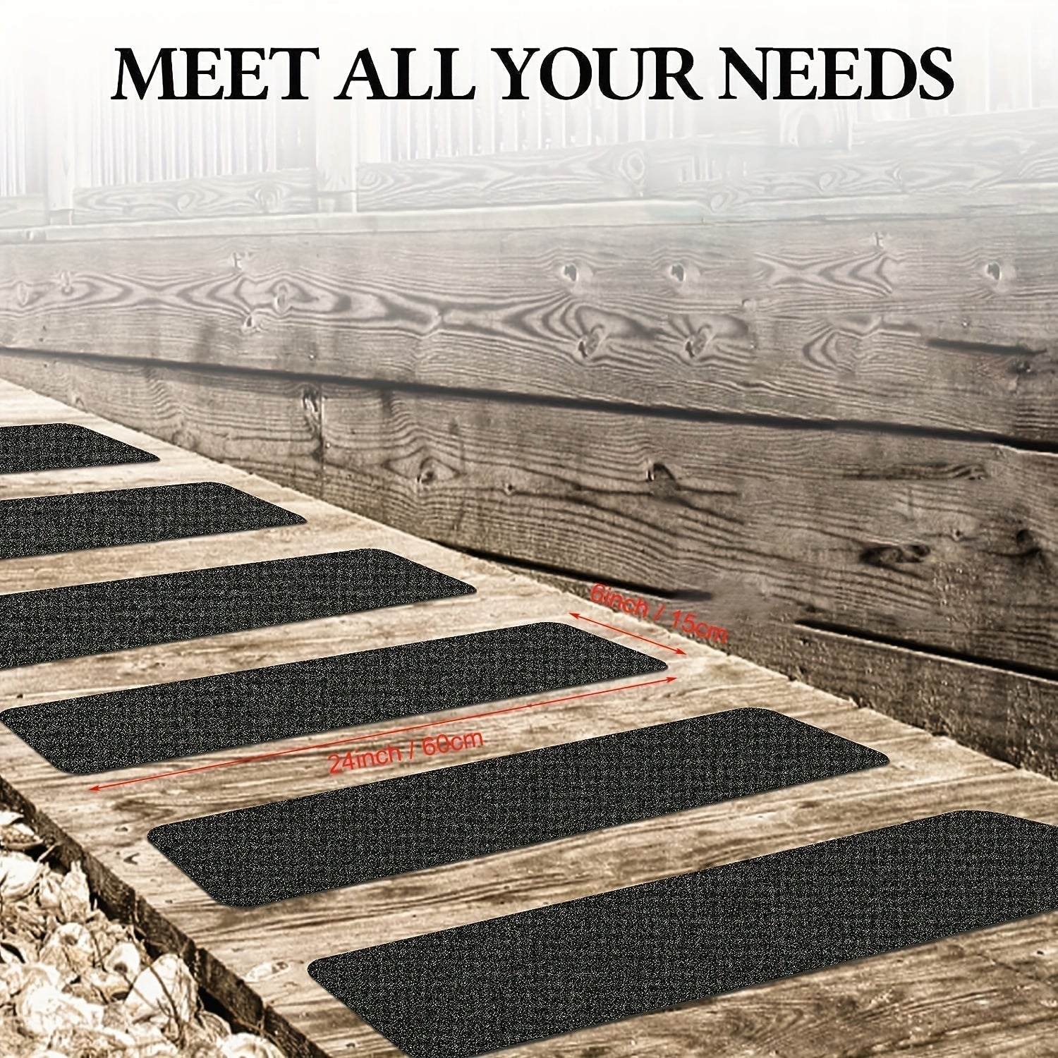 Anti-Slip Stair Tread Strips (10-Pack)