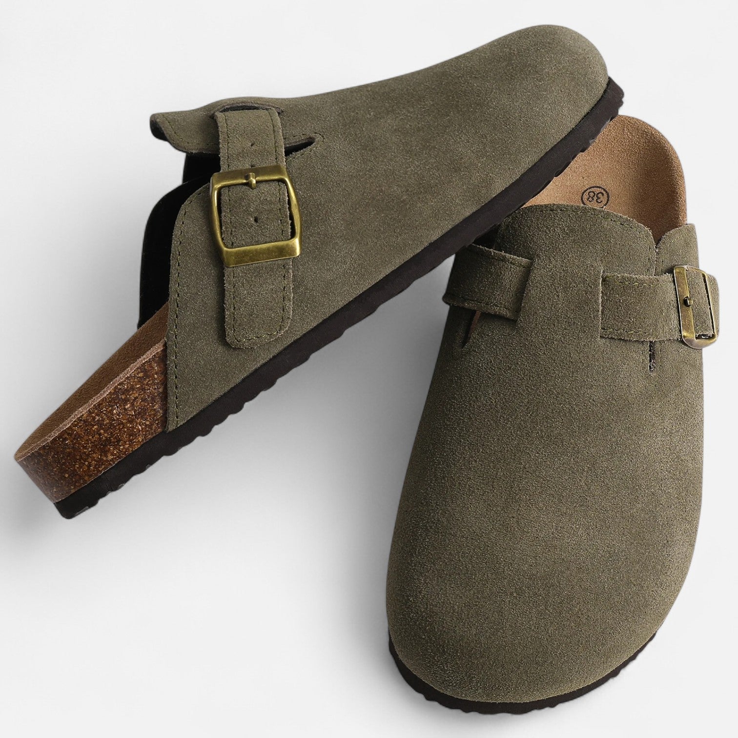 Home Men’s Walking Everyday Suede Mules Sculpted Clog