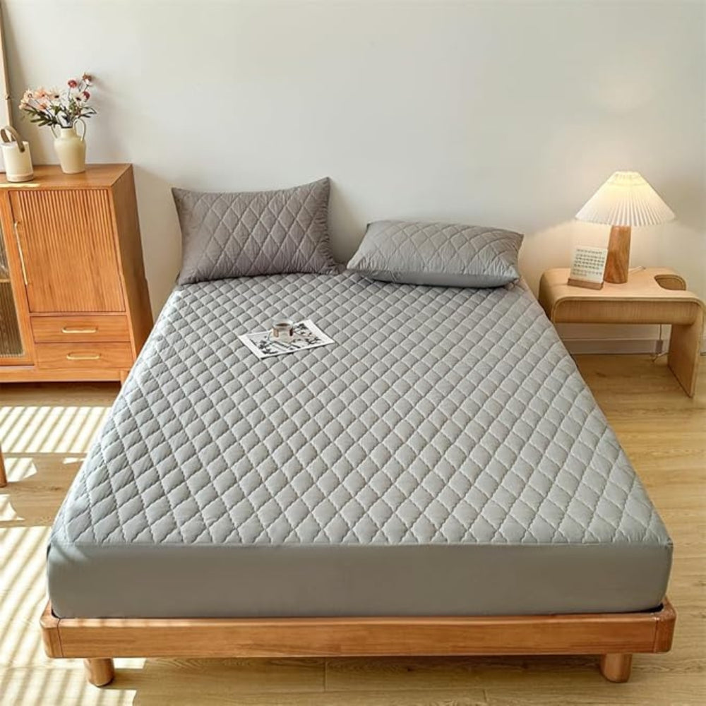 Premium Waterproof Fitted Sheet Set - Soft, Breathable & Durable