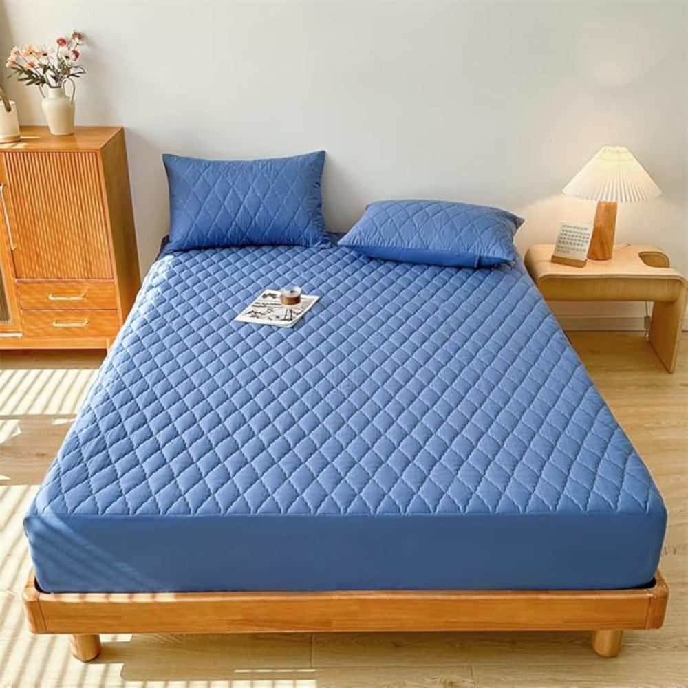 Premium Waterproof Fitted Sheet Set - Soft, Breathable & Durable
