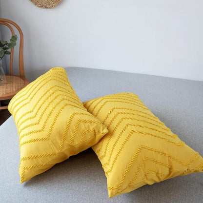 Chevron Pattern Plush Quilt Cover Set - 3 Piece Bedding Set