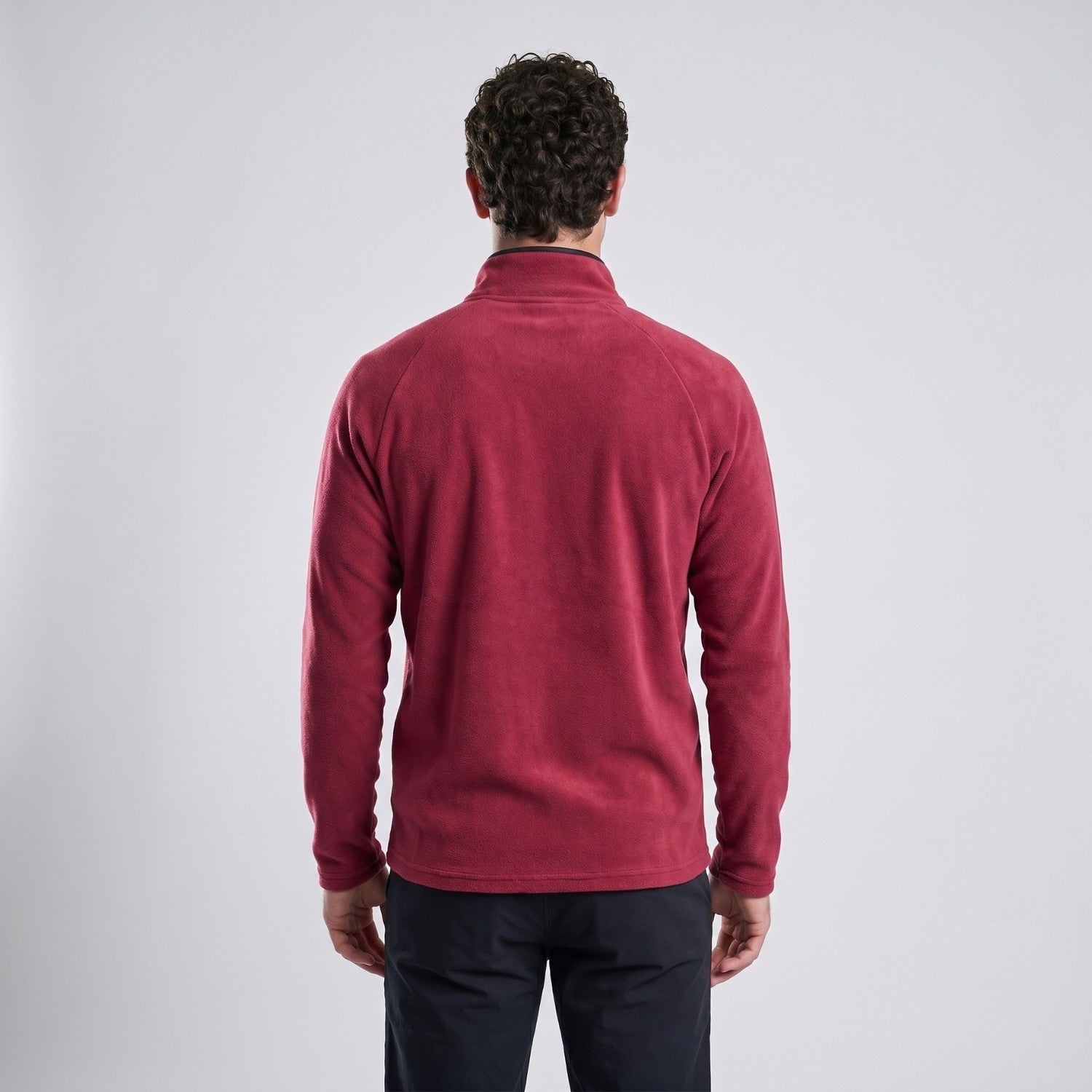 Men’s Quarter-Zip Fleece Pullover – Lightweight Hiking & Camping Mid-Layer