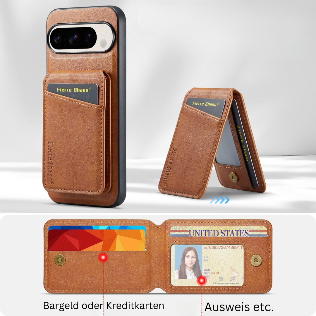 Magnetisch telefoonhoesje met portemonnee - slanke beschermhoes met ruimte voor pasjes en contant geld