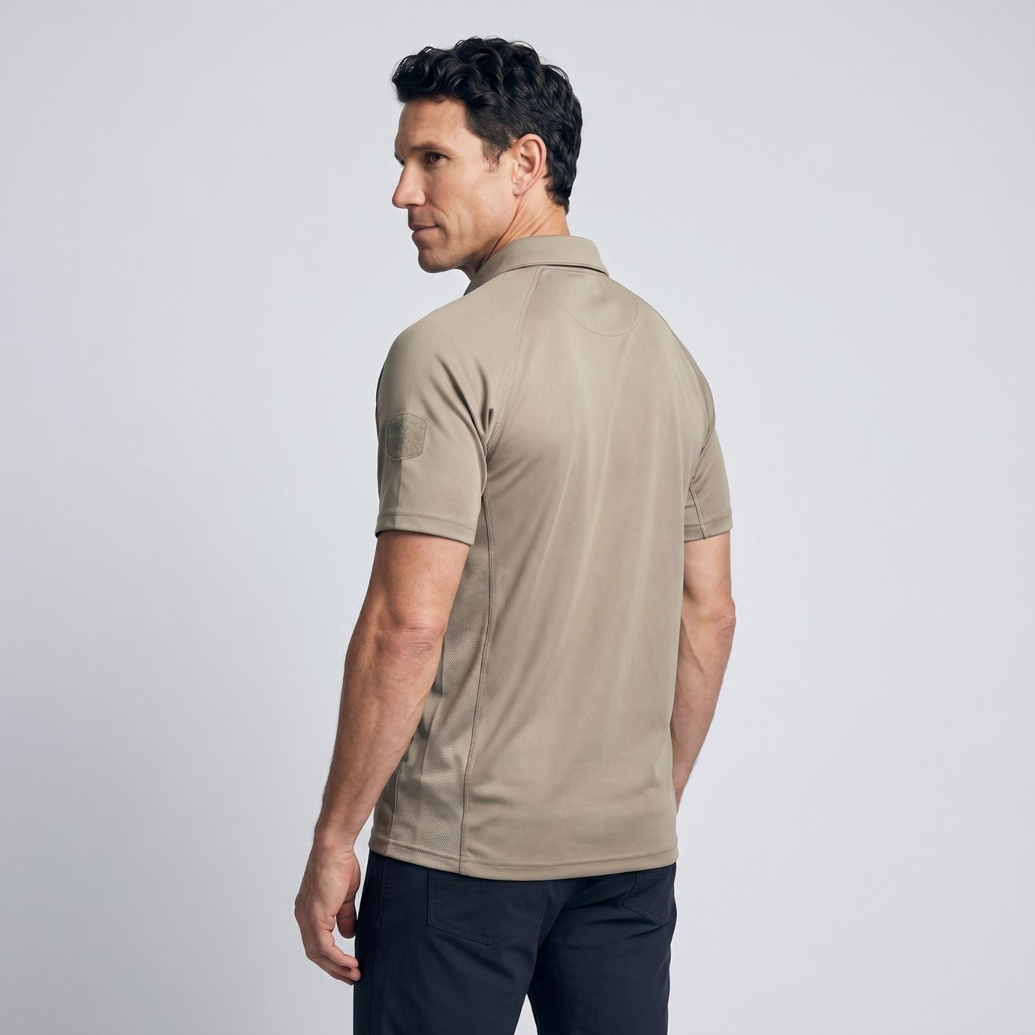 Men’s Quick-Dry Polo Shirt – Zip-Pocket Hiking & Outdoor Top