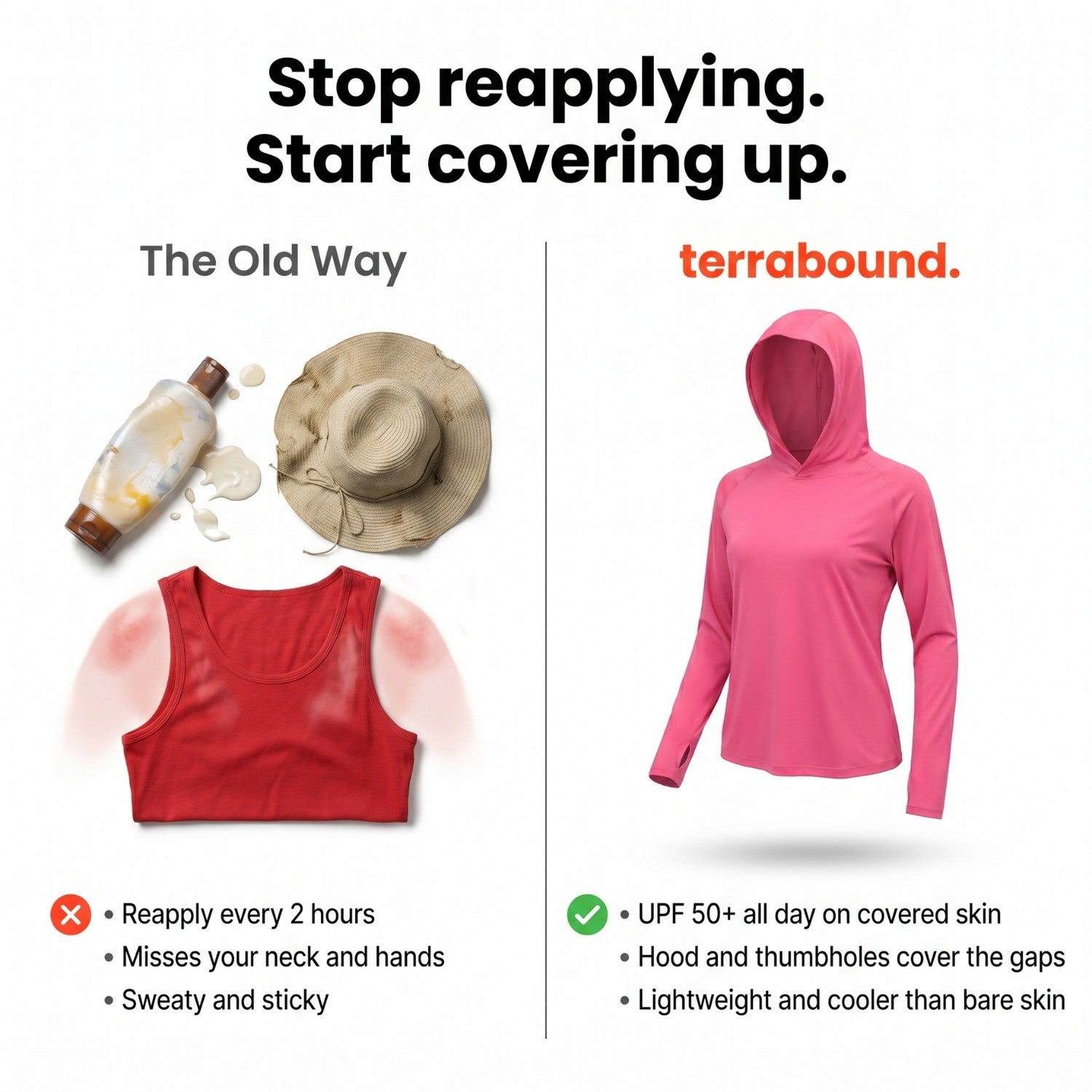 Women’s UPF 50+ Sun Hoodie – Lightweight UV Protection Outdoor Top