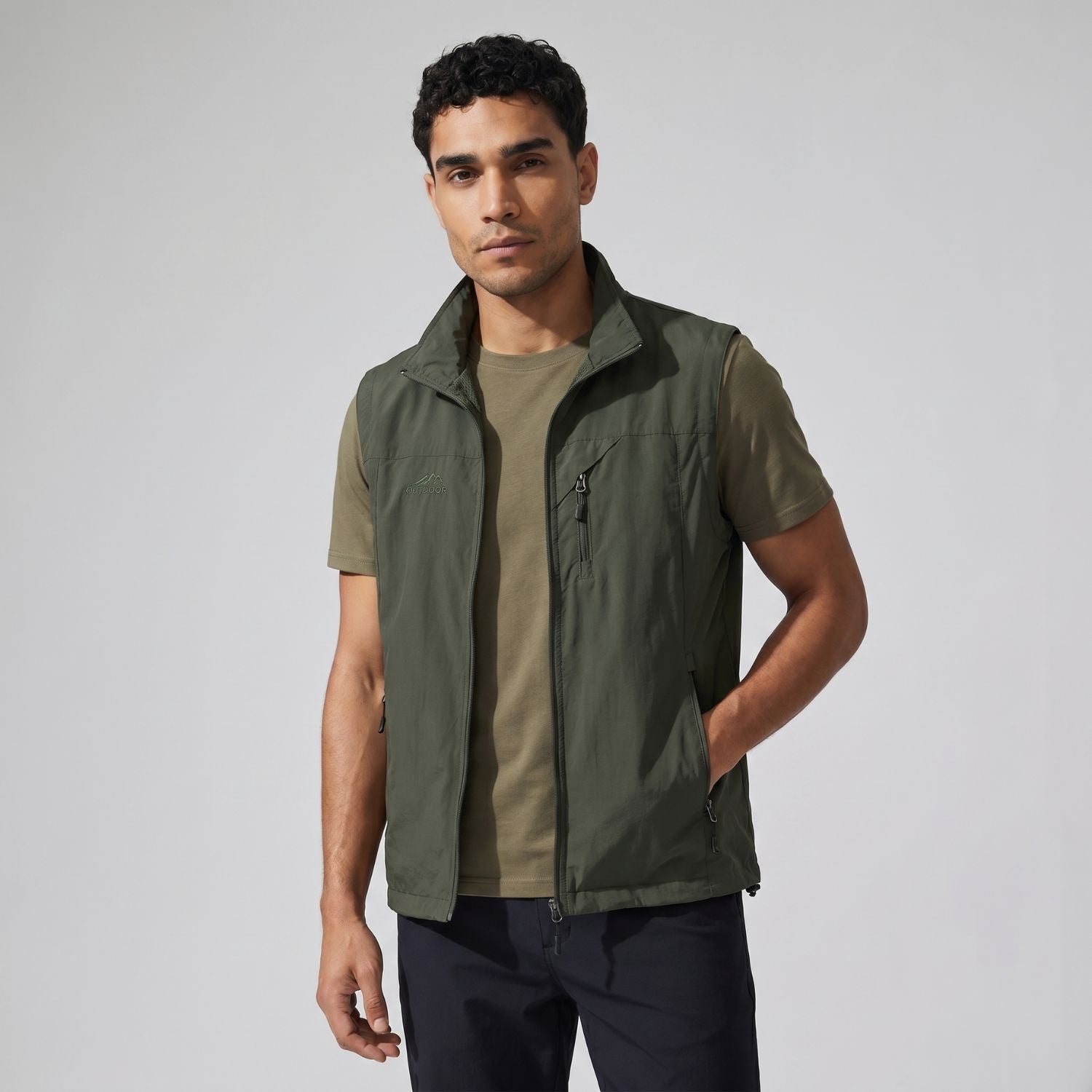 Lightweight Hiking Gilet – Breathable Multi-Pocket Outdoor Vest