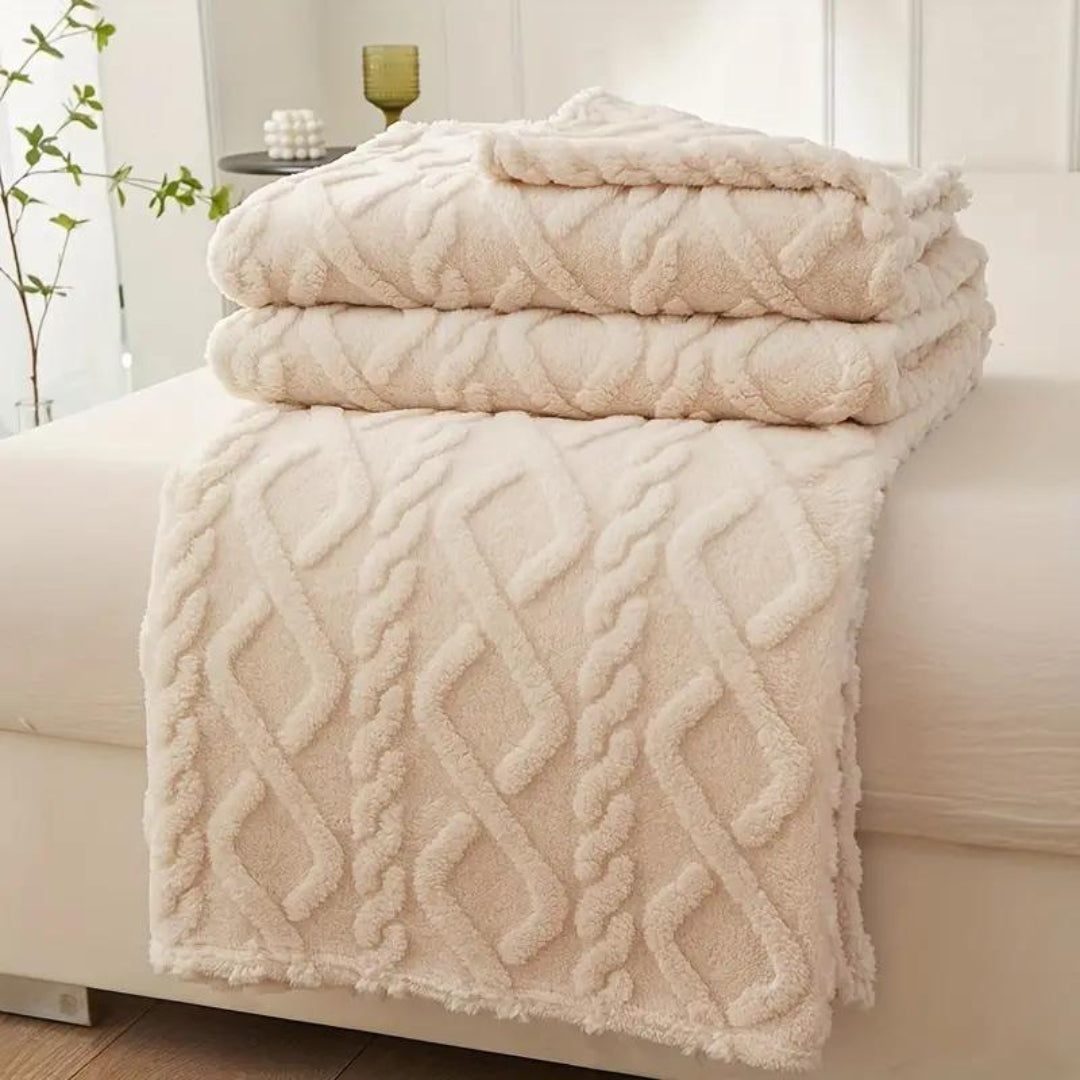 Plaid en polaire Cozy Cloud Haven pour chaleur et confort