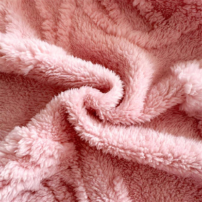Soft Butterfly Jacquard Flannel Throw Blanket for Cozy Home Decor