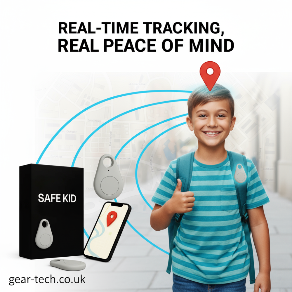 Kids GPS Location Tracker – Real-Time Tracking & Water-Resistant Design
