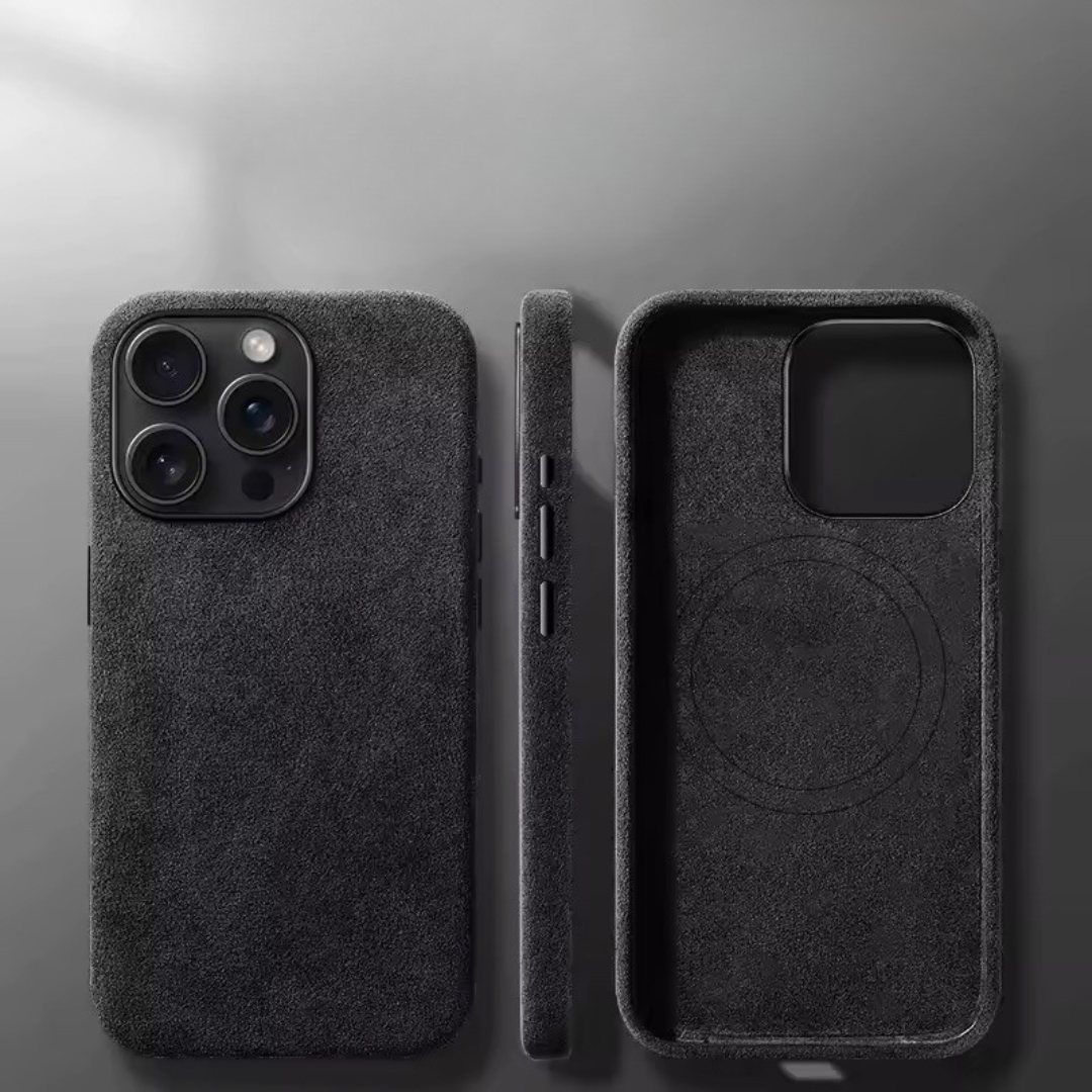 Slim Magnetic Phone Case - Soft Microfiber Leather - Effect Protective Cover