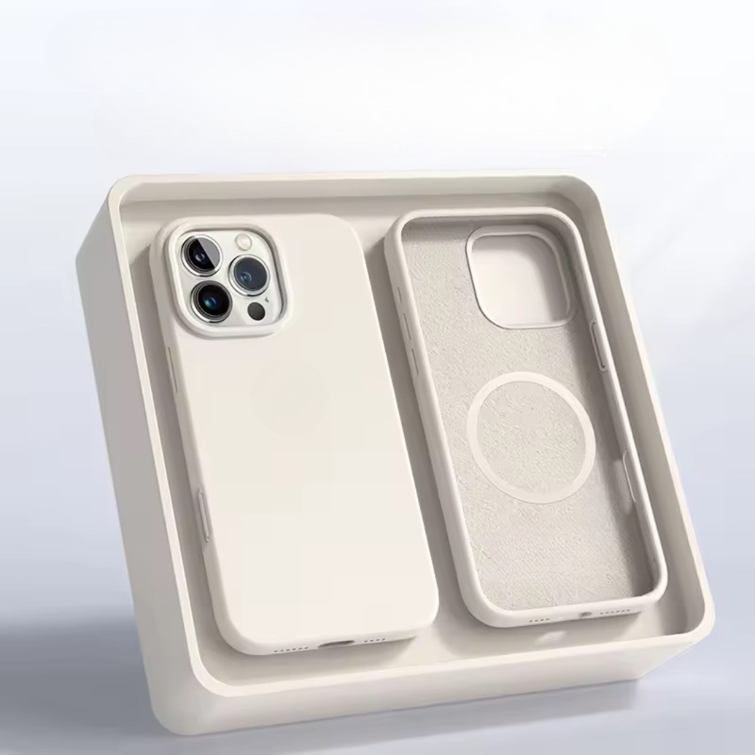 Slanke magnetische siliconen telefoonhoes - lichtgewicht antislipbeschermhoes
