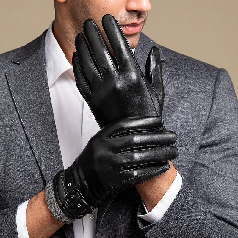 | Aster Men’s Italian Leather Gloves