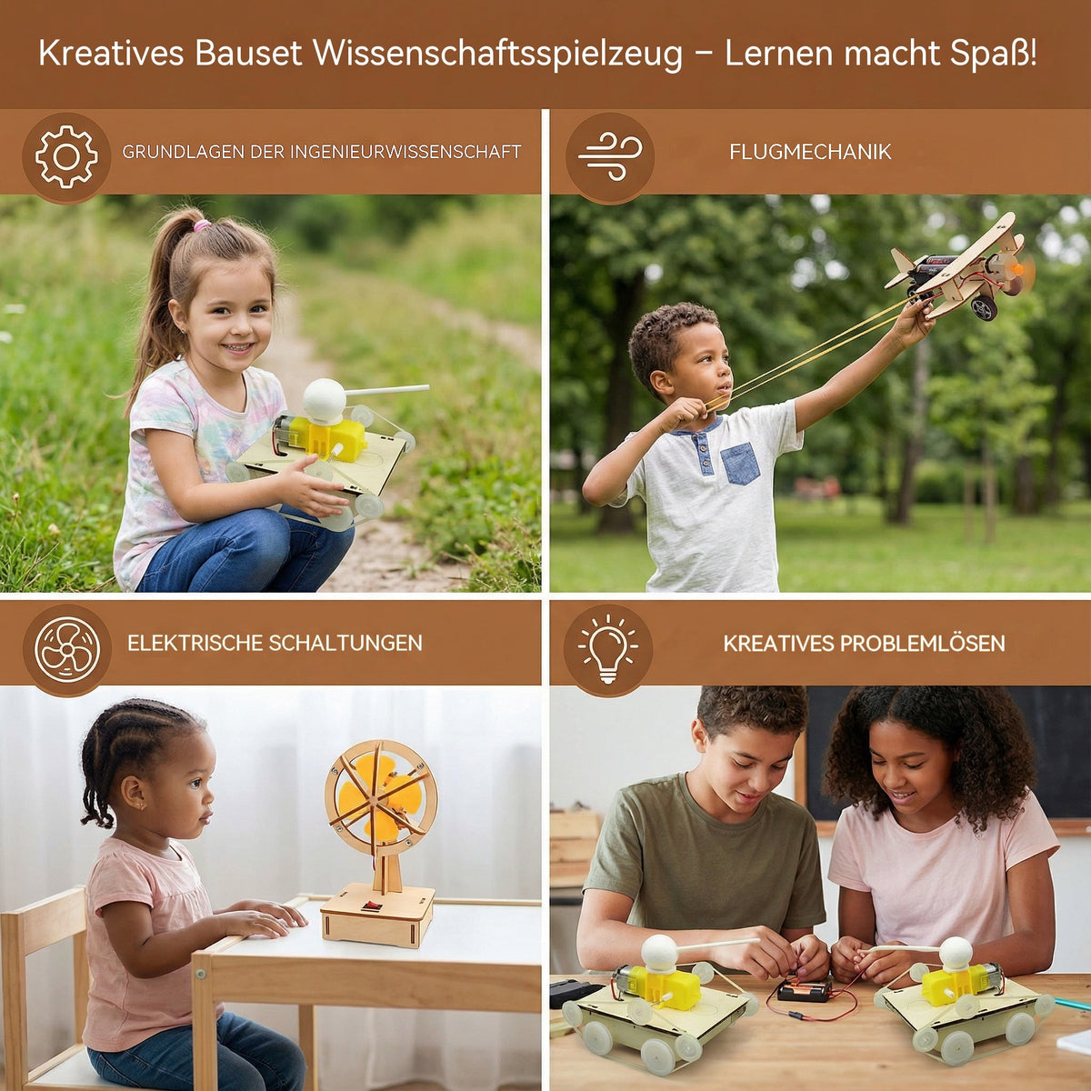 Kids' STEM Science Construction Kit, 9 Model Options