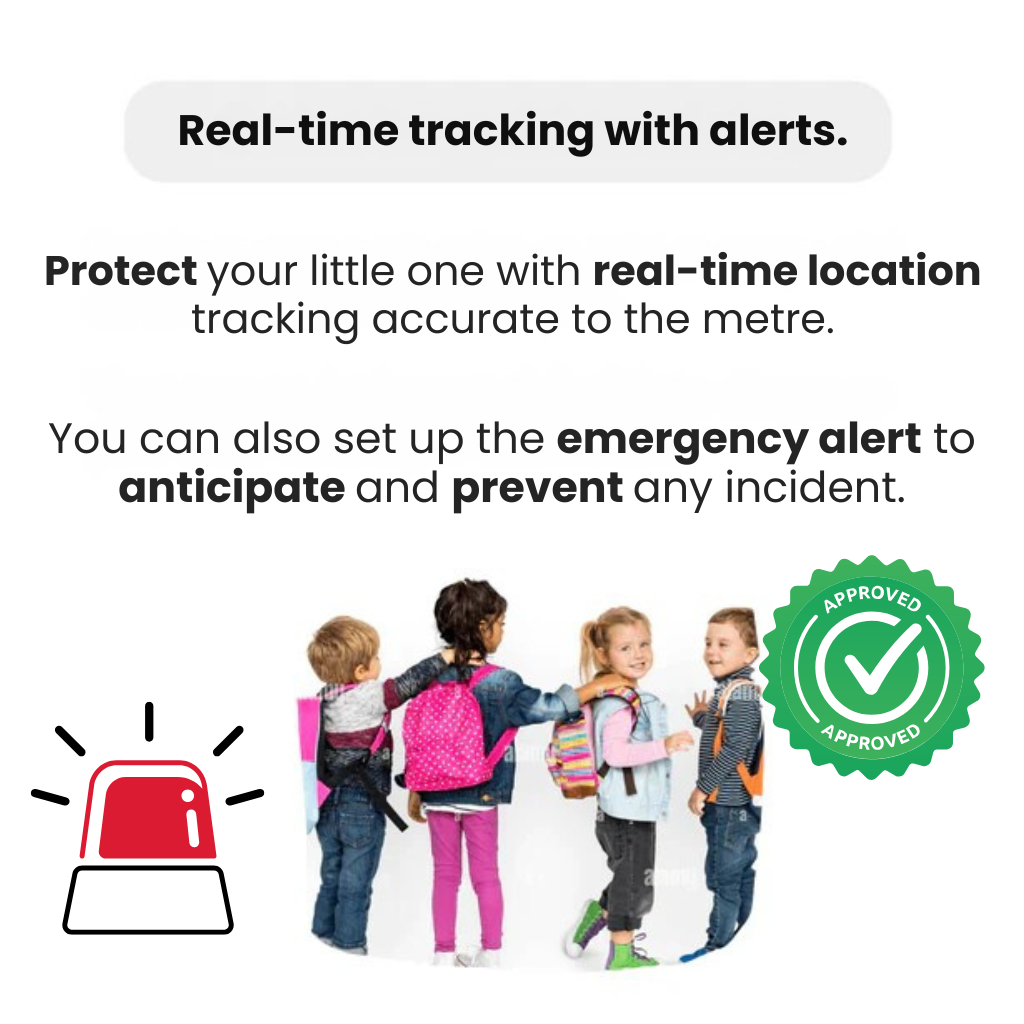 Kids GPS Location Tracker – Real-Time Tracking & Water-Resistant Design