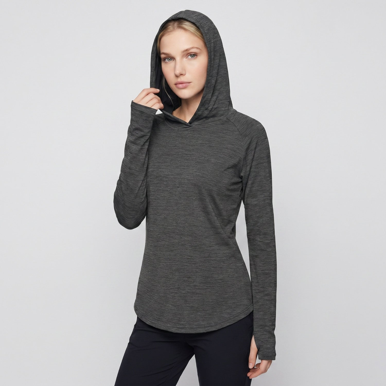 Women’s UPF 50+ Sun Hoodie – Midweight Hooded UV Protection Top