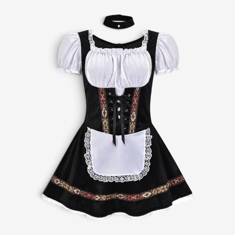 Dirndl pour femme avec jupe évasée