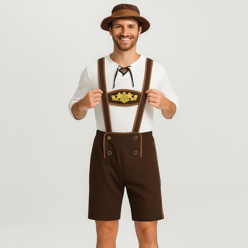 Ensemble traditionnel pour homme avec pantalon brodé