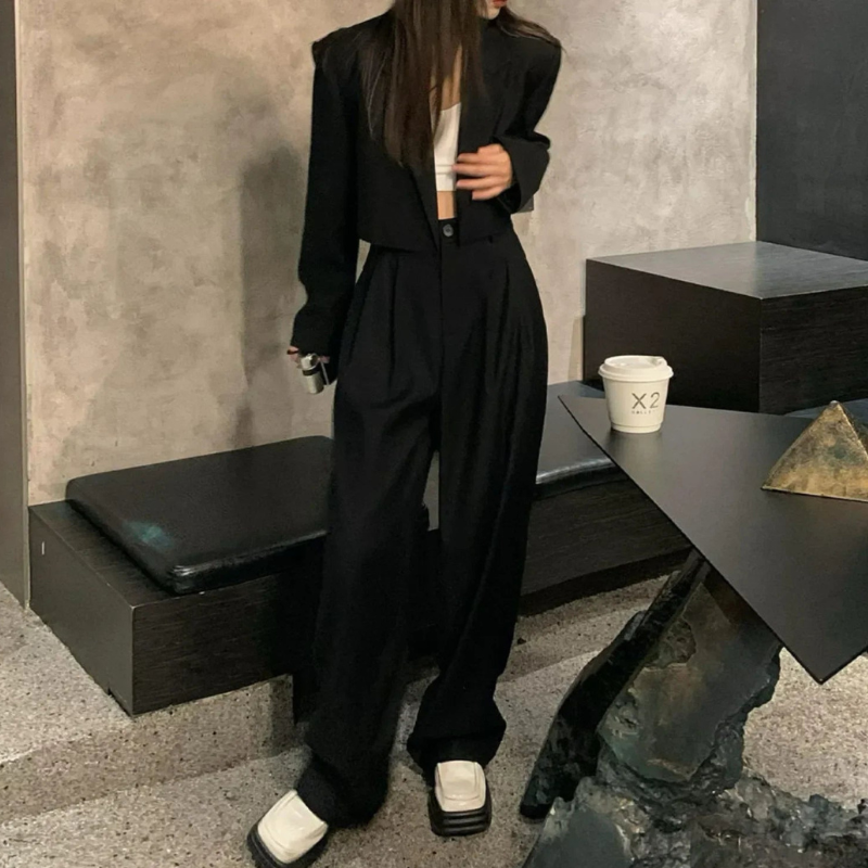 Women's Two-Piece Blazer and Pants Set