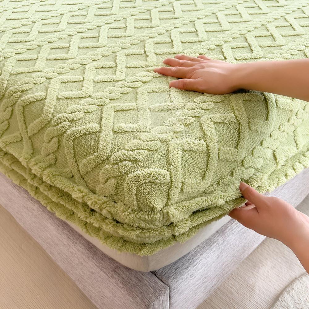 Luxury Velvet Sherpa Bed Sheet Set - Soft, Cozy, Warm Bedding