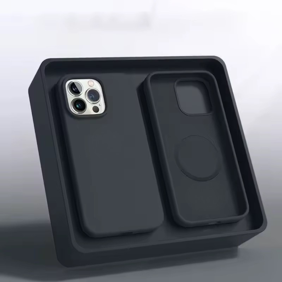 Slanke magnetische siliconen telefoonhoes - lichtgewicht antislipbeschermhoes