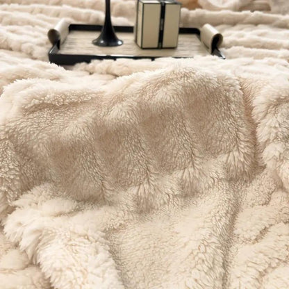 Cozy Cloud Haven Fleece Throw Blanket for Warmth & Comfort