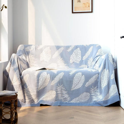 Soft Leafy Summer Blanket for Cozy Warmth and Lightweight Comfort