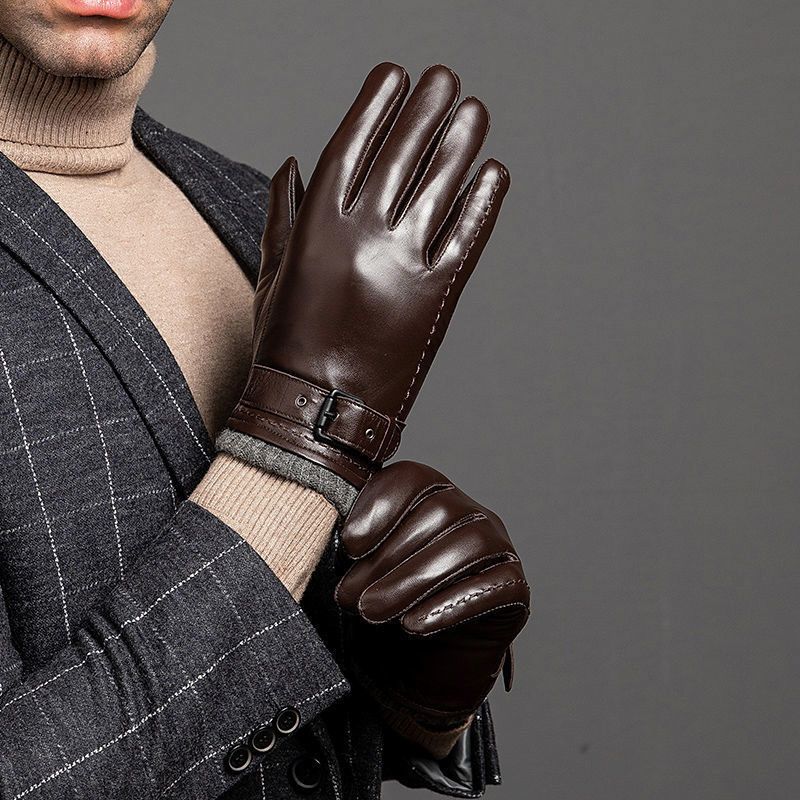 | Aster Men’s Italian Leather Gloves