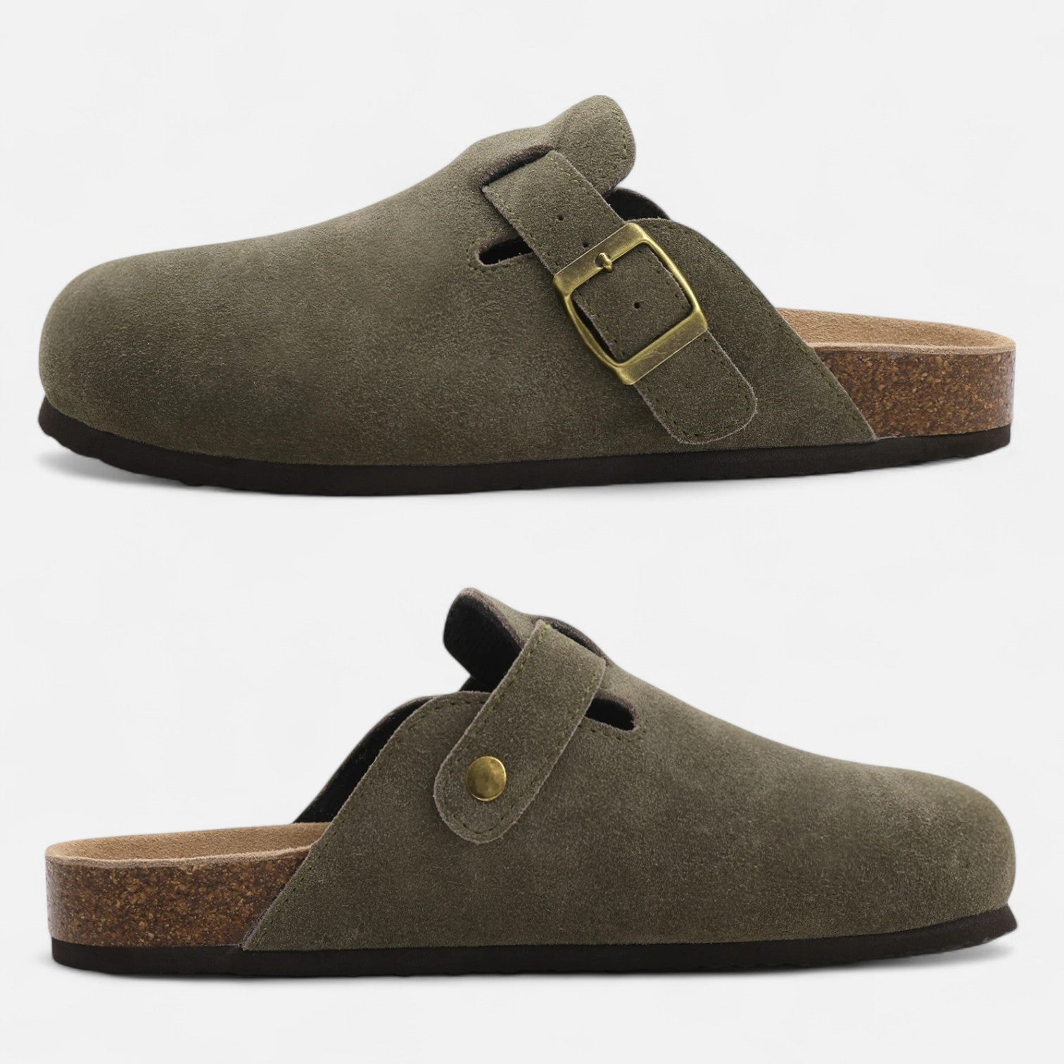 Home Men’s Walking Everyday Suede Mules Sculpted Clog