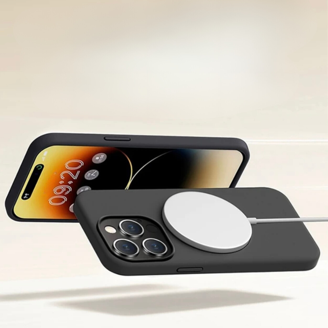 Slanke magnetische siliconen telefoonhoes - lichtgewicht antislipbeschermhoes