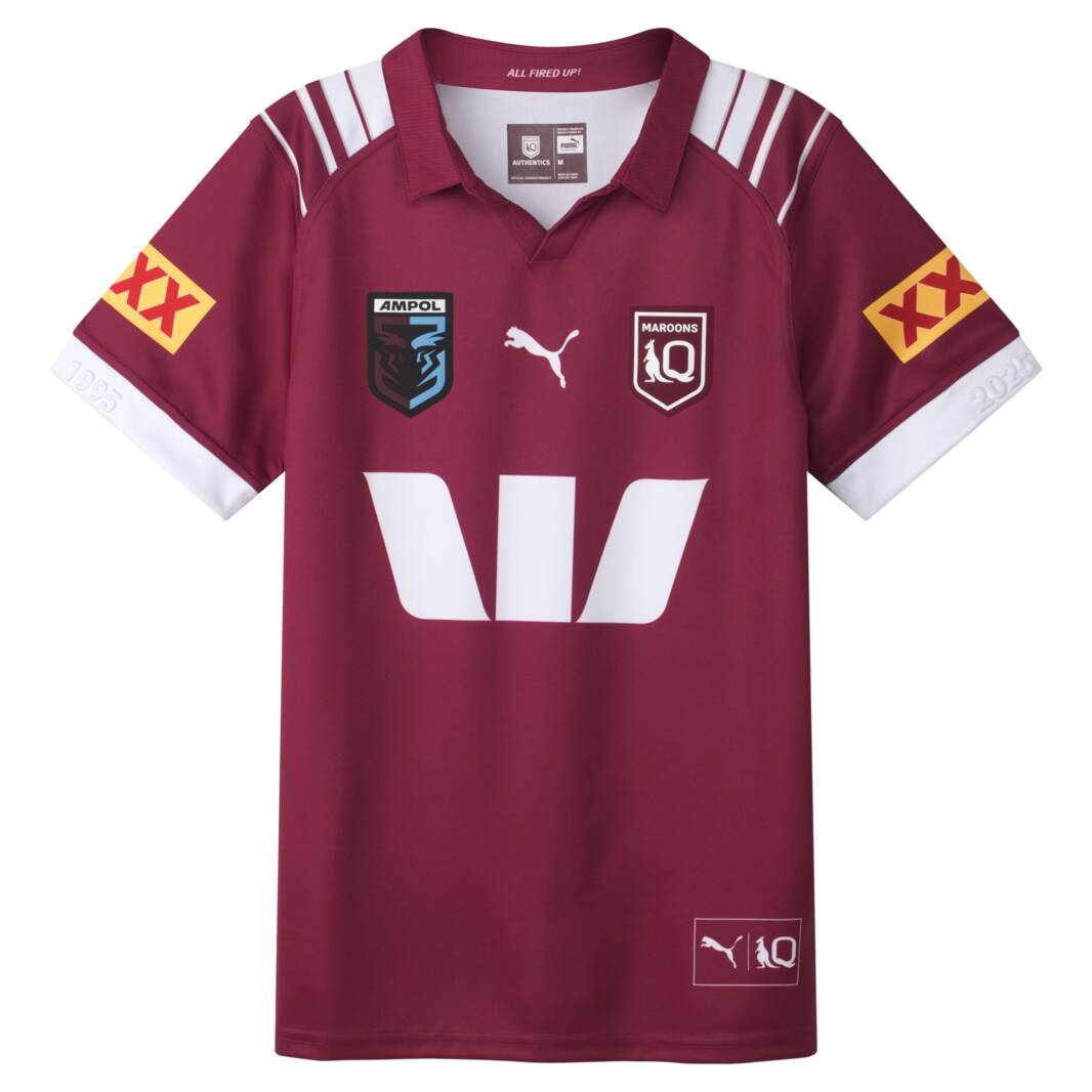 Maillot domicile Queensland Maroons 2025