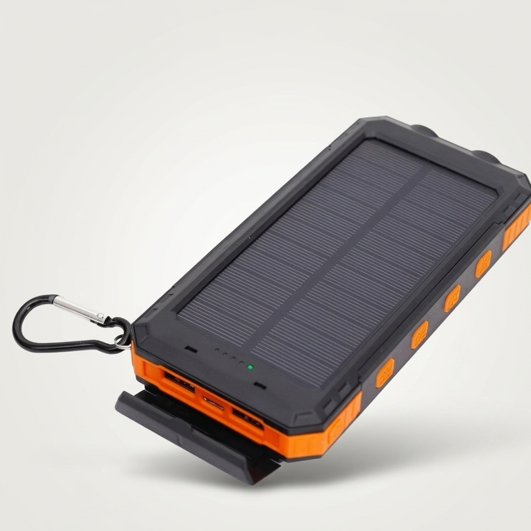20,000mAh Solar Power Bank – Portable USB Charger for Hiking & Camping