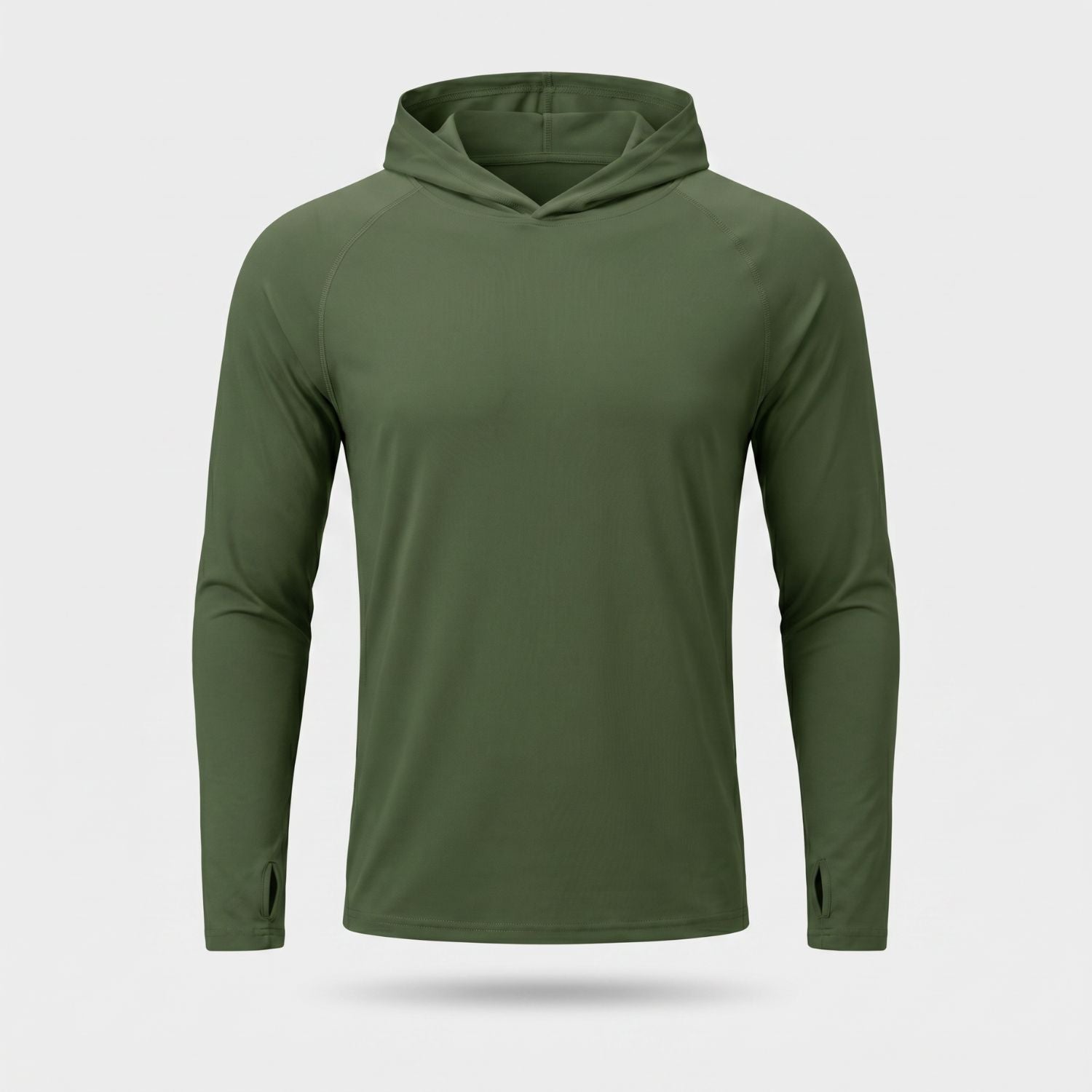 Men’s UPF 50+ Sun Hoodie – Quick-Dry Hiking & Fishing Top with Thumb Loops
